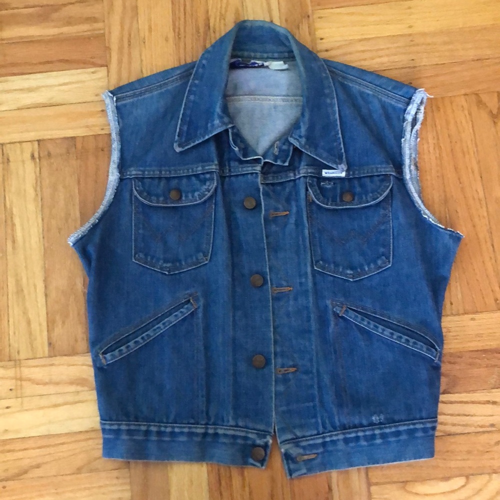 Vintage Wrangler denim vest